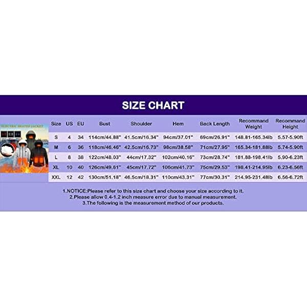 Verwarmd vest Unisex winter verwarmd vest USB-verwarmingsjack met 3 instelbare temperaturen Verwarmingsvest Power Bank Verwarmde jas Verwarmde vestjas voor wandelen Fietsen Jagen